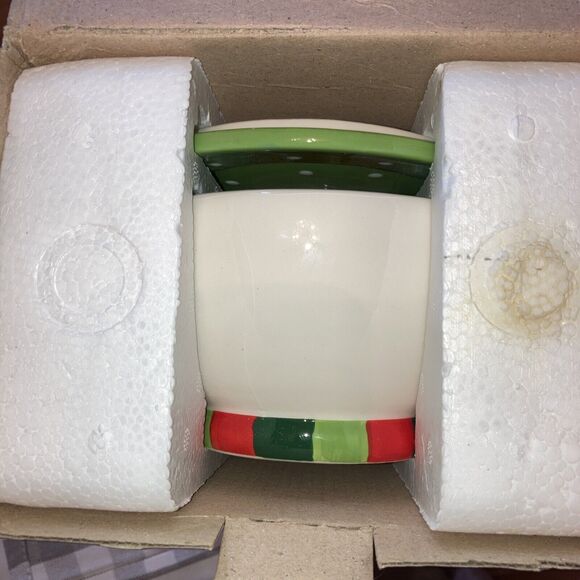 NIB 3 PC Ceramic Serving Set Merry Merry Christmas Serve Ware  Cracker Barrel BD - Picture 3 of 3